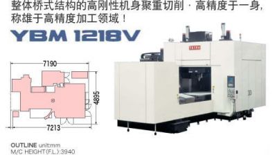 日本安田CNC JIGBORER　YBM 1218V